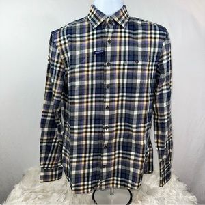 Johnnie-O Ervin Flannel in Charcoal. Size Small. NWT.